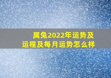 属兔2022年运势及运程及每月运势怎么样