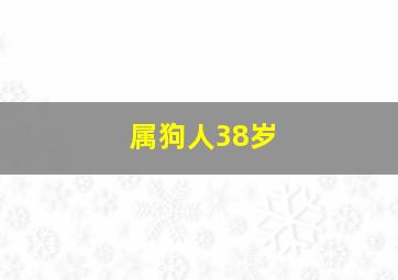 属狗人38岁