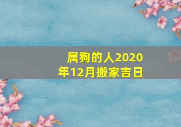 属狗的人2020年12月搬家吉日