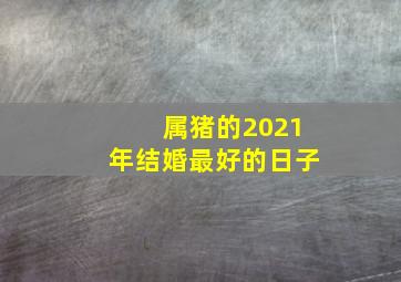 属猪的2021年结婚最好的日子