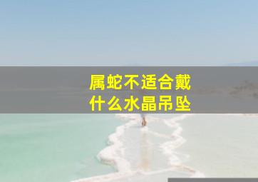 属蛇不适合戴什么水晶吊坠