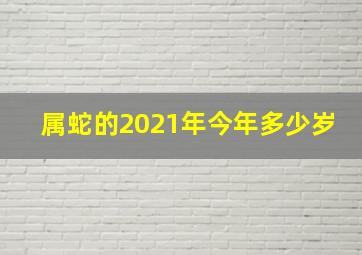 属蛇的2021年今年多少岁