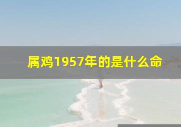 属鸡1957年的是什么命