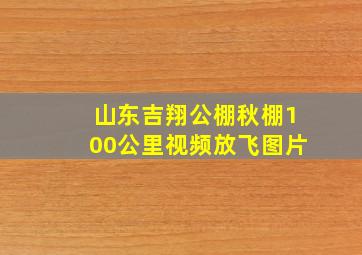 山东吉翔公棚秋棚100公里视频放飞图片