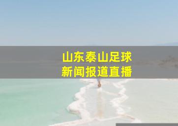 山东泰山足球新闻报道直播