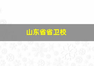 山东省省卫校