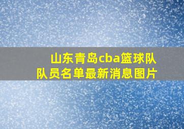 山东青岛cba篮球队队员名单最新消息图片