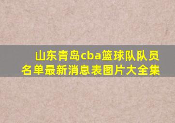 山东青岛cba篮球队队员名单最新消息表图片大全集