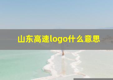 山东高速logo什么意思