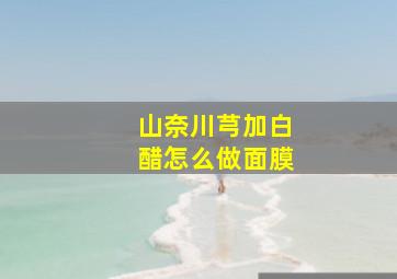 山奈川芎加白醋怎么做面膜