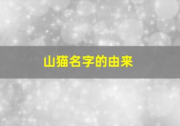 山猫名字的由来