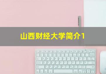 山西财经大学简介1