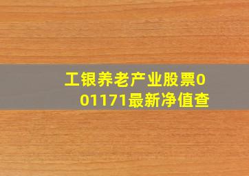 工银养老产业股票001171最新净值查