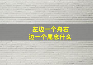 左边一个舟右边一个尾念什么