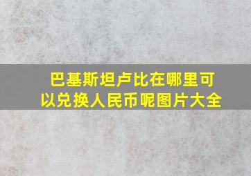 巴基斯坦卢比在哪里可以兑换人民币呢图片大全