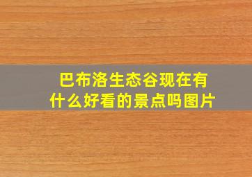 巴布洛生态谷现在有什么好看的景点吗图片