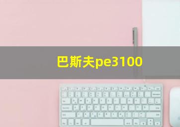 巴斯夫pe3100