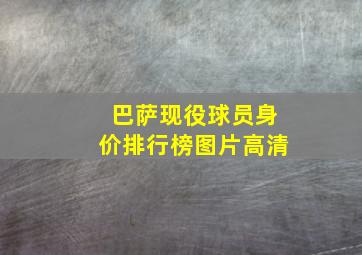 巴萨现役球员身价排行榜图片高清