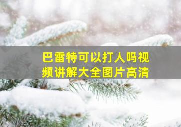 巴雷特可以打人吗视频讲解大全图片高清