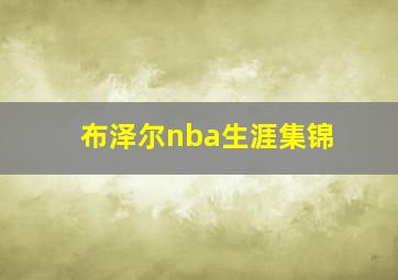 布泽尔nba生涯集锦