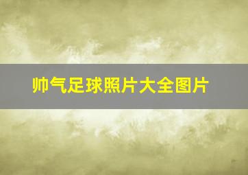 帅气足球照片大全图片