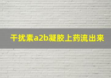 干扰素a2b凝胶上药流出来