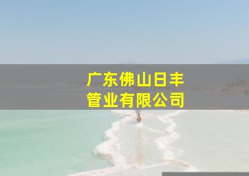 广东佛山日丰管业有限公司