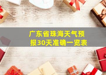 广东省珠海天气预报30天准确一览表