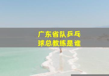 广东省队乒乓球总教练是谁