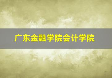 广东金融学院会计学院