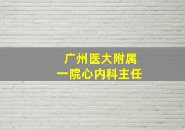 广州医大附属一院心内科主任