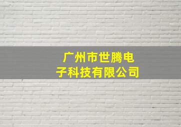 广州市世腾电子科技有限公司