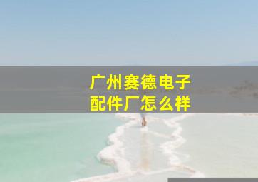 广州赛德电子配件厂怎么样