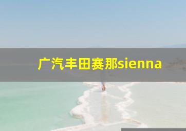 广汽丰田赛那sienna