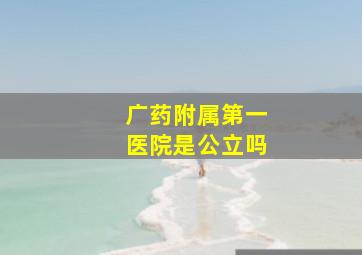 广药附属第一医院是公立吗