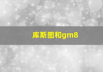 库斯图和gm8