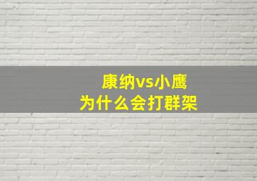 康纳vs小鹰为什么会打群架