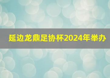 延边龙鼎足协杯2024年举办