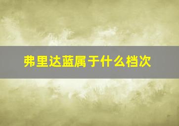 弗里达蓝属于什么档次