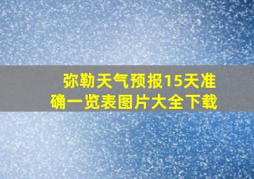 弥勒天气预报15天准确一览表图片大全下载