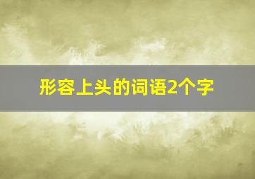 形容上头的词语2个字