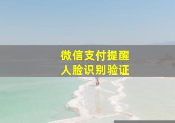 微信支付提醒人脸识别验证