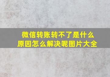 微信转账转不了是什么原因怎么解决呢图片大全