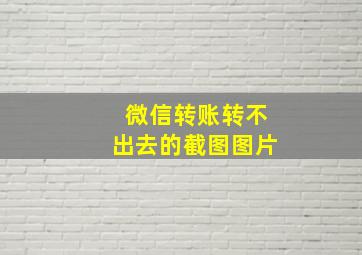 微信转账转不出去的截图图片