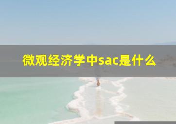 微观经济学中sac是什么