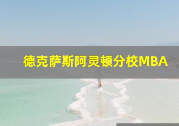 德克萨斯阿灵顿分校MBA