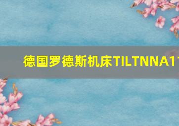 德国罗德斯机床TILTNNA11