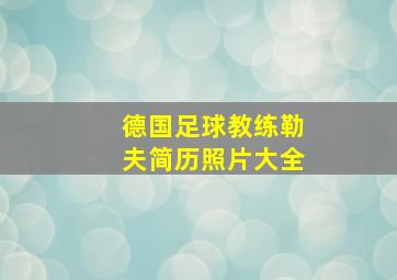 德国足球教练勒夫简历照片大全