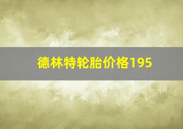 德林特轮胎价格195