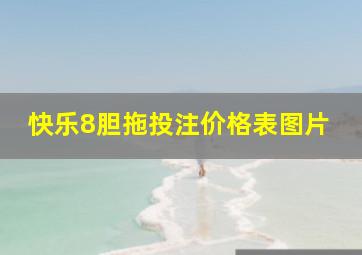 快乐8胆拖投注价格表图片